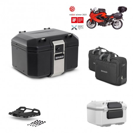 SHAD Baul trasero + parrilla soporte montaje accesorios TR48 TERRA BLACK EDITION KIT-450627