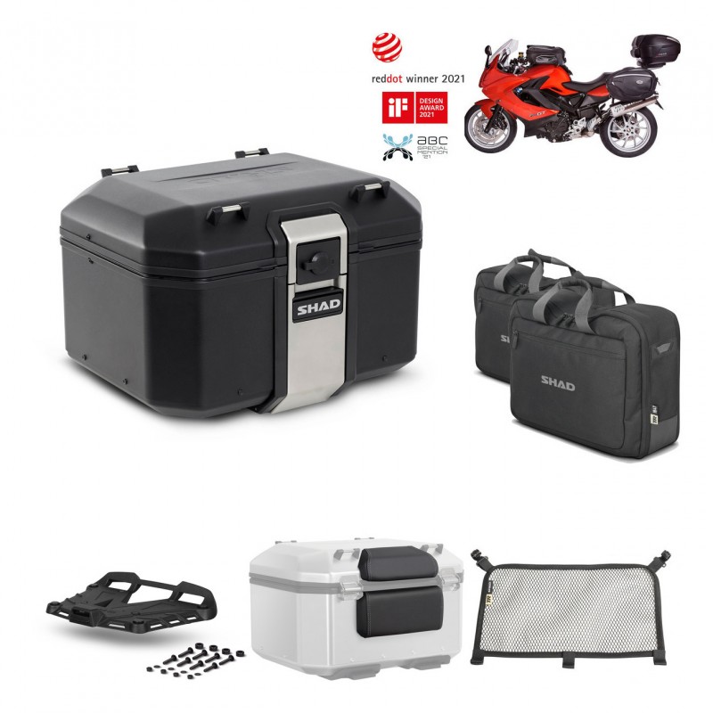 SHAD Baul trasero + parrilla soporte montaje accesorios TR48 TERRA BLACK EDITION KIT-450629