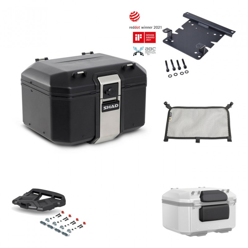 SHAD Rear trunk + grill mounting bracket accessories TR48 TERRA BLACK EDITION KIT-450655