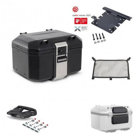 SHAD Baul trasero + parrilla soporte montaje accesorios TR48 TERRA BLACK EDITION KIT-450655