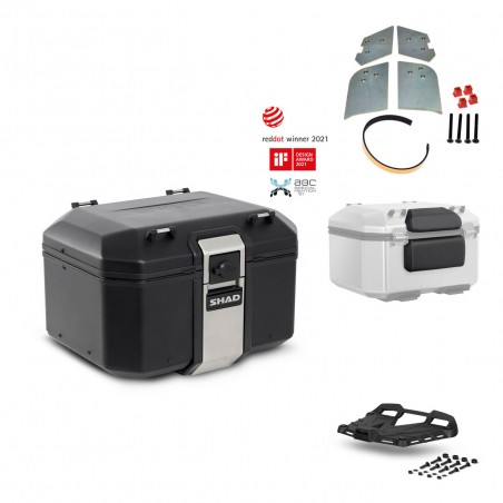 SHAD Baul trasero + parrilla soporte montaje accesorios TR48 TERRA BLACK EDITION KIT-450669