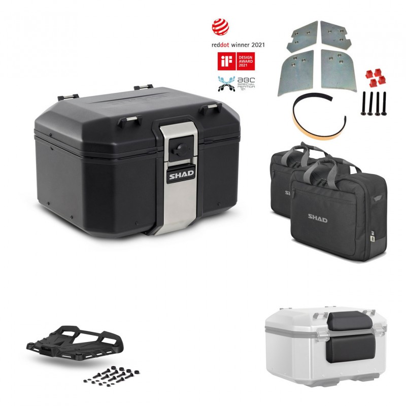 SHAD Rear trunk + grill mounting bracket accessories TR48 TERRA BLACK EDITION KIT-450673