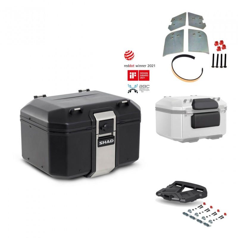 SHAD Rear trunk + grill mounting bracket accessories TR48 TERRA BLACK EDITION KIT-450676