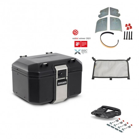 SHAD Baul trasero + parrilla soporte montaje accesorios TR48 TERRA BLACK EDITION KIT-450677