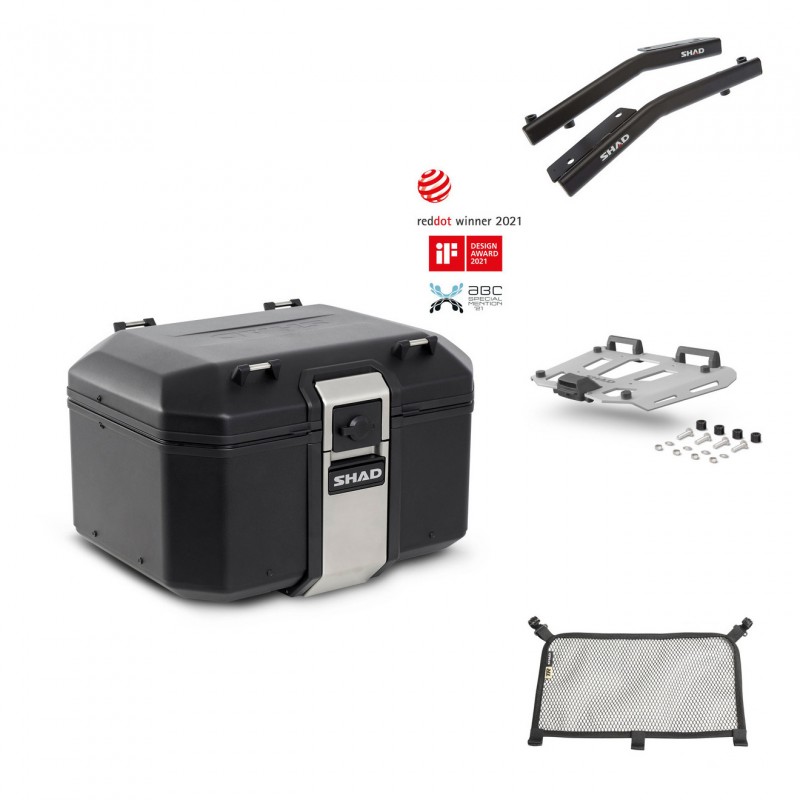 SHAD Rear trunk + grill mounting bracket accessories TR48 TERRA BLACK EDITION KIT-450685