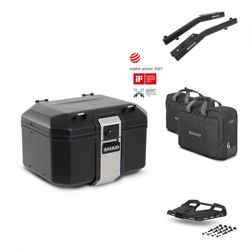 SHAD Rear trunk + grill mounting bracket accessories TR48 TERRA BLACK EDITION KIT-450695