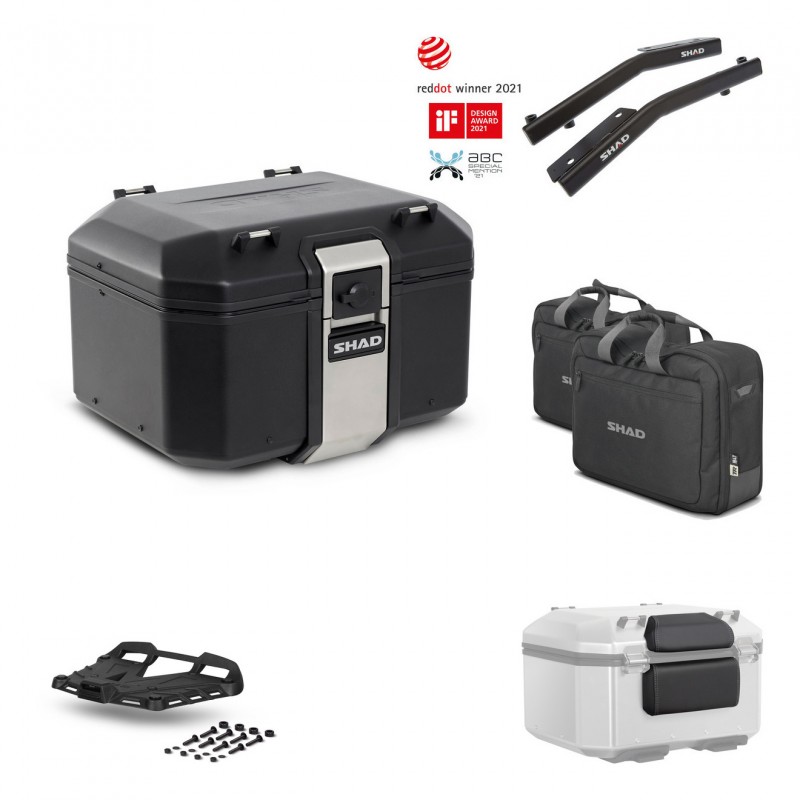 SHAD Rear trunk + grill mounting bracket accessories TR48 TERRA BLACK EDITION KIT-450696