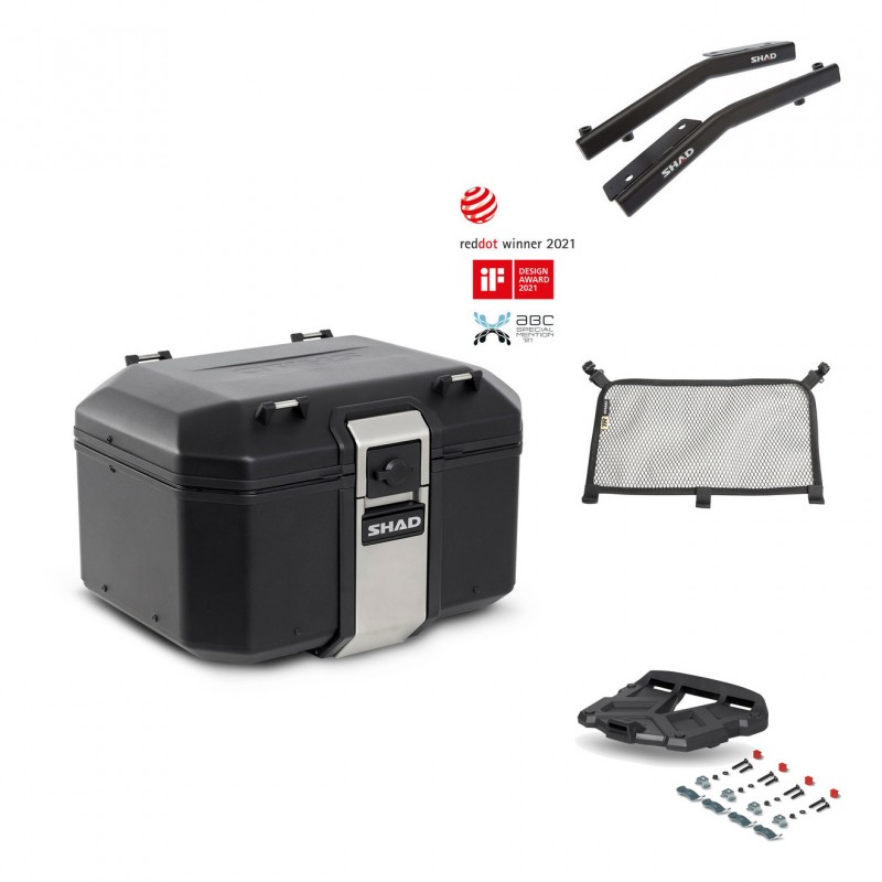 SHAD Rear trunk + grill mounting bracket accessories TR48 TERRA BLACK EDITION KIT-450700