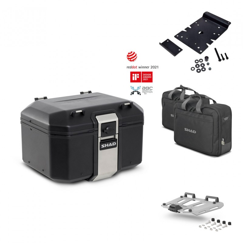 SHAD Rear trunk + grill mounting bracket accessories TR48 TERRA BLACK EDITION KIT-450710