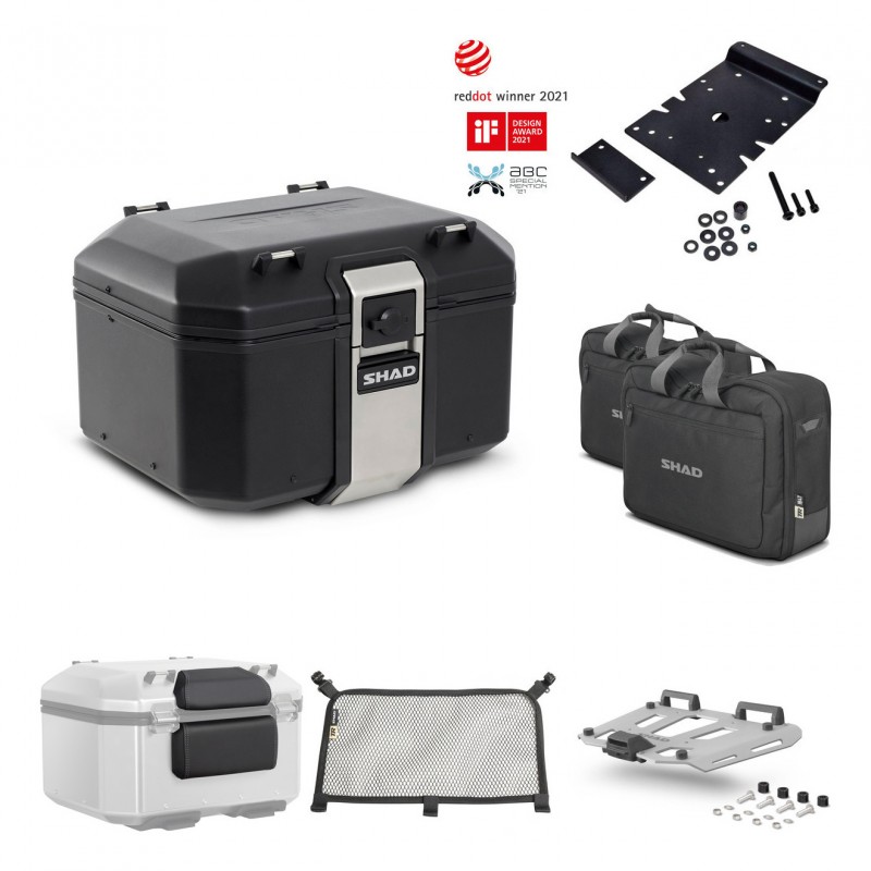 SHAD Rear trunk + grill mounting bracket accessories TR48 TERRA BLACK EDITION KIT-450713