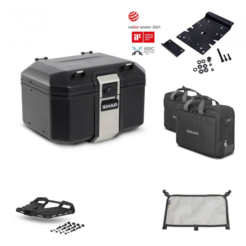 SHAD Rear trunk + grill mounting bracket accessories TR48 TERRA BLACK EDITION KIT-450720