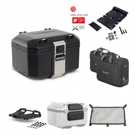 SHAD Baul trasero + parrilla soporte montaje accesorios TR48 TERRA BLACK EDITION KIT-450721