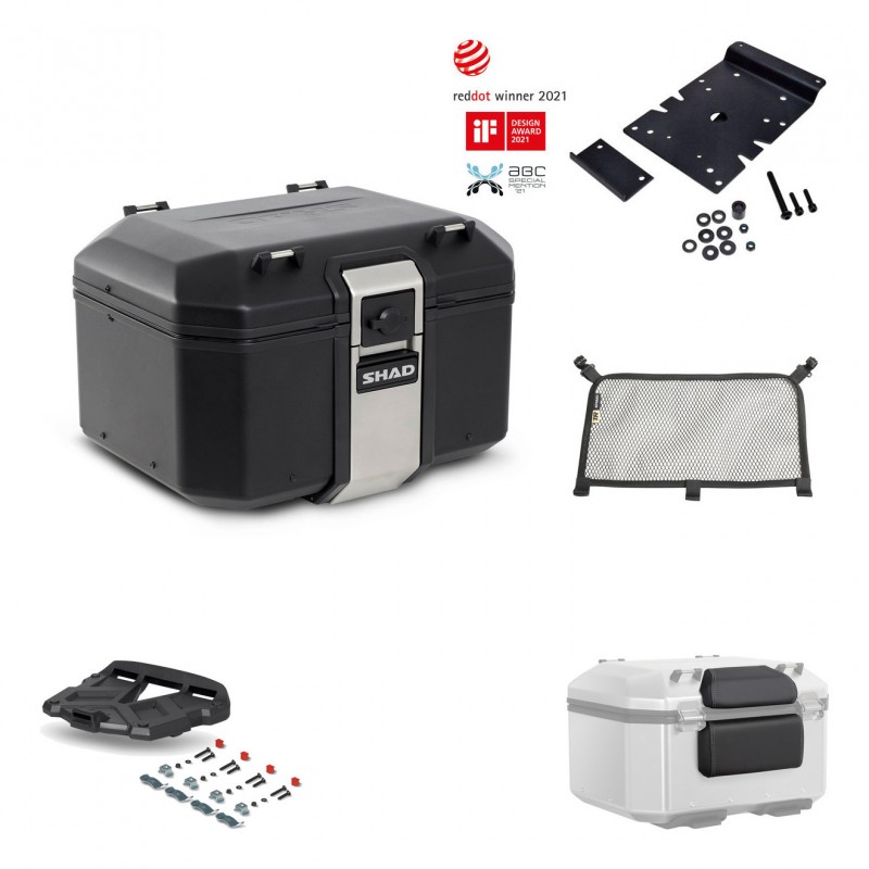 SHAD Rear trunk + grill mounting bracket accessories TR48 TERRA BLACK EDITION KIT-450724