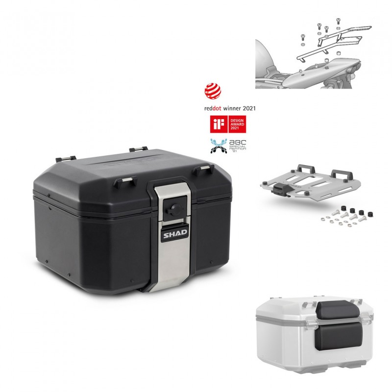 SHAD Rear trunk + grill mounting bracket accessories TR48 TERRA BLACK EDITION KIT-450730