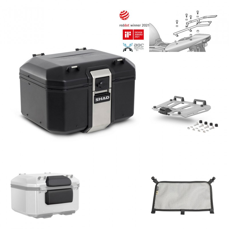 SHAD Rear trunk + grill mounting bracket accessories TR48 TERRA BLACK EDITION KIT-450732