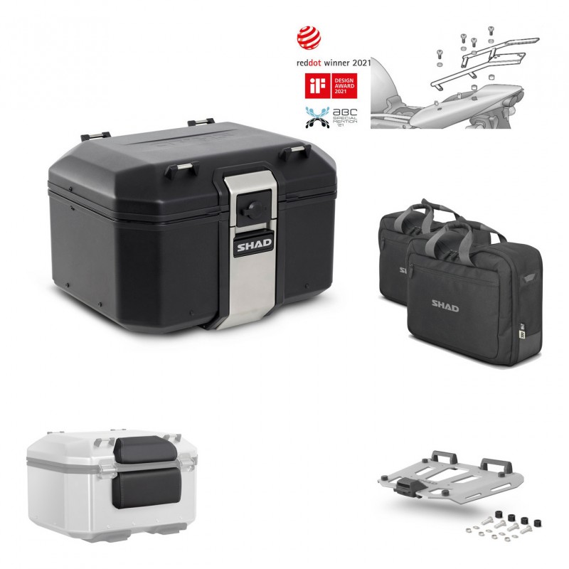 SHAD Rear trunk + grill mounting bracket accessories TR48 TERRA BLACK EDITION KIT-450734