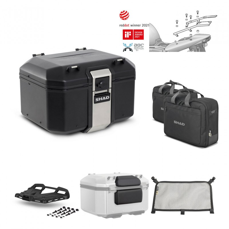 SHAD Rear trunk + grill mounting bracket accessories TR48 TERRA BLACK EDITION KIT-450744