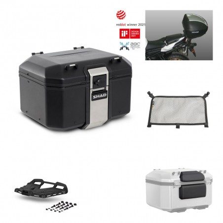 SHAD Rear trunk + grill mounting bracket accessories TR48 TERRA BLACK EDITION KIT-450763