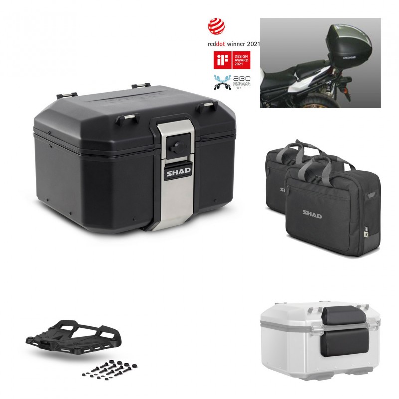 SHAD Rear trunk + grill mounting bracket accessories TR48 TERRA BLACK EDITION KIT-450765