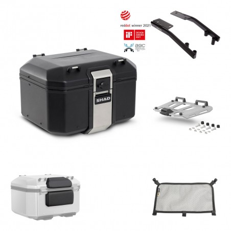 SHAD Baul trasero + parrilla soporte montaje accesorios TR48 TERRA BLACK EDITION KIT-450778