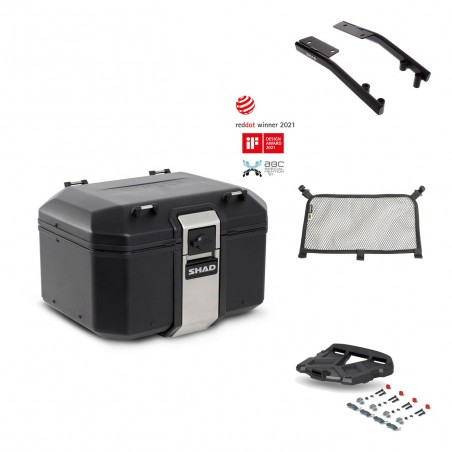 SHAD Baul trasero + parrilla soporte montaje accesorios TR48 TERRA BLACK EDITION KIT-450792