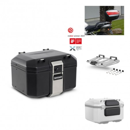 SHAD Baul trasero + parrilla soporte montaje accesorios TR48 TERRA BLACK EDITION KIT-450799