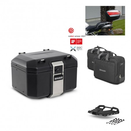 SHAD Rear trunk + grill mounting bracket accessories TR48 TERRA BLACK EDITION KIT-450810