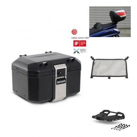 SHAD Baul trasero + parrilla soporte montaje accesorios TR48 TERRA BLACK EDITION KIT-450831