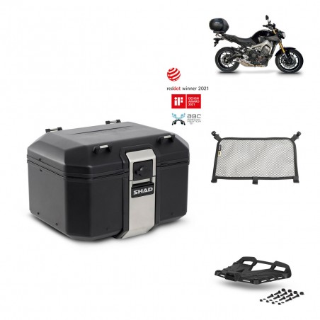 SHAD Baul trasero + parrilla soporte montaje accesorios TR48 TERRA BLACK EDITION KIT-450854