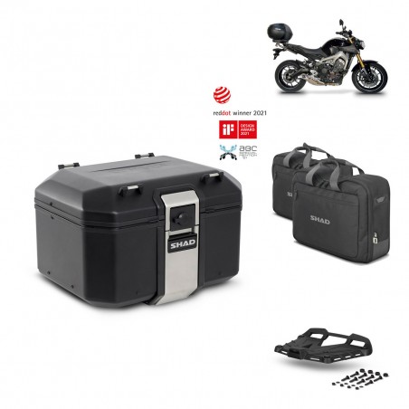 SHAD Baul trasero + parrilla soporte montaje accesorios TR48 TERRA BLACK EDITION KIT-450856