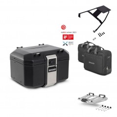SHAD Baul trasero + parrilla soporte montaje accesorios TR48 TERRA BLACK EDITION KIT-450871