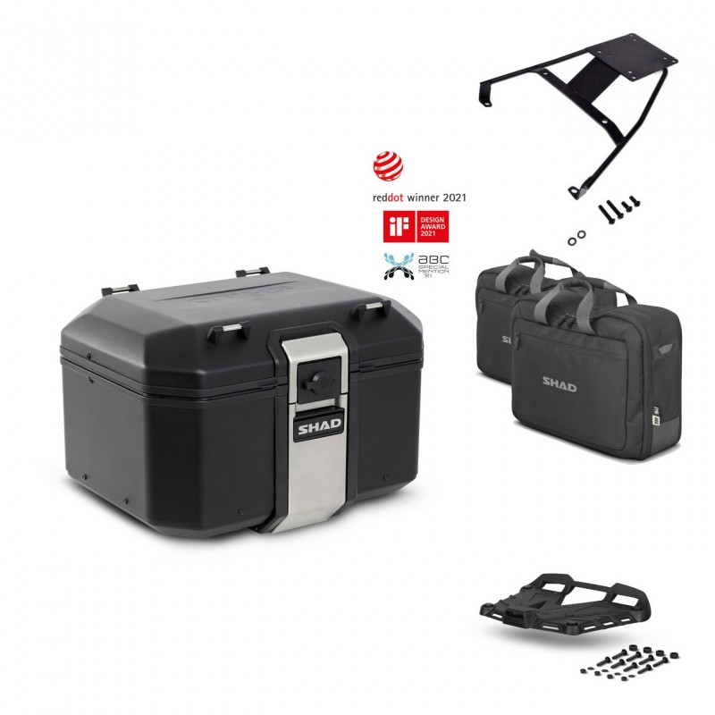 SHAD Rear trunk + grill mounting bracket accessories TR48 TERRA BLACK EDITION KIT-450879