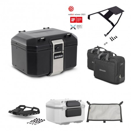 SHAD Baul trasero + parrilla soporte montaje accesorios TR48 TERRA BLACK EDITION KIT-450882