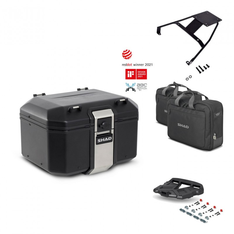 SHAD Rear trunk + grill mounting bracket accessories TR48 TERRA BLACK EDITION KIT-450886