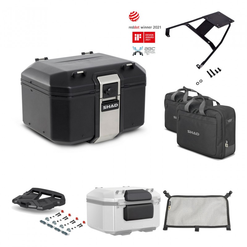 SHAD Baul trasero + parrilla soporte montaje accesorios TR48 TERRA BLACK EDITION KIT-450889