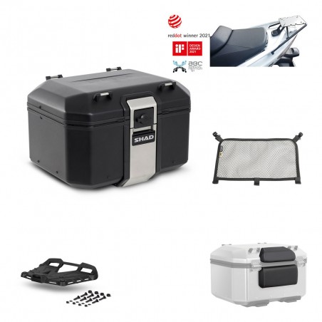 SHAD Baul trasero + parrilla soporte montaje accesorios TR48 TERRA BLACK EDITION KIT-450924