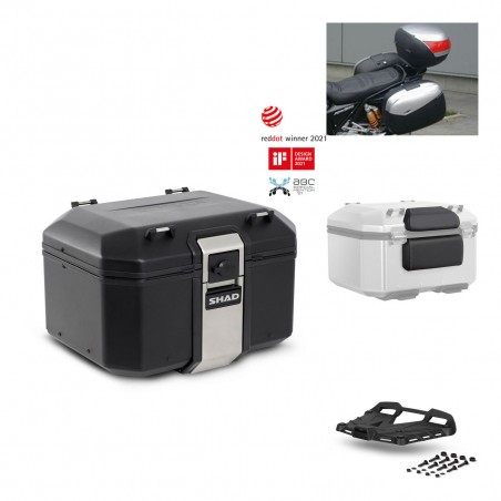 SHAD Baul trasero + parrilla soporte montaje accesorios TR48 TERRA BLACK EDITION KIT-450945
