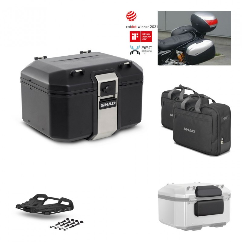 SHAD Rear trunk + grill mounting bracket accessories TR48 TERRA BLACK EDITION KIT-450949