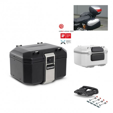 SHAD Baul trasero + parrilla soporte montaje accesorios TR48 TERRA BLACK EDITION KIT-450952