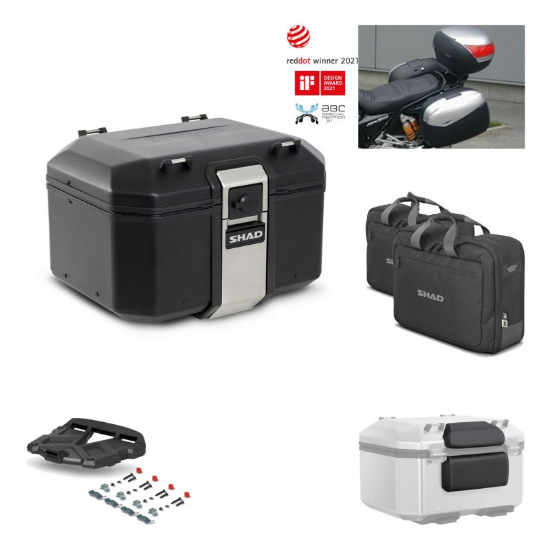 SHAD Rear trunk + grill mounting bracket accessories TR48 TERRA BLACK EDITION KIT-450956