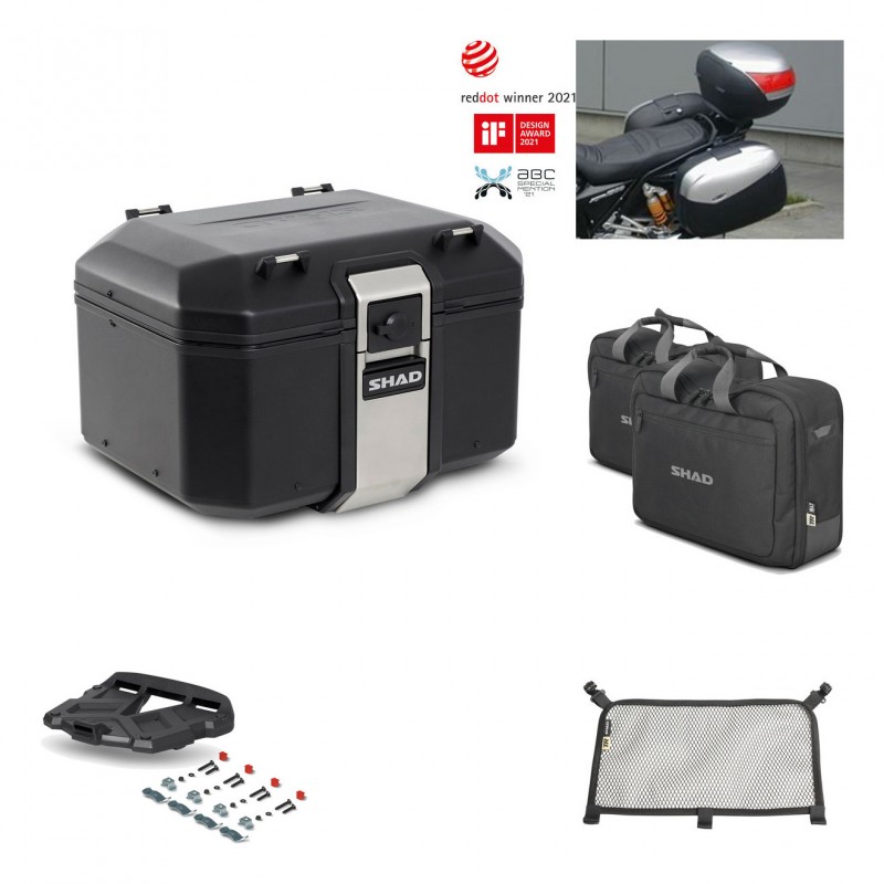 SHAD Rear trunk + grill mounting bracket accessories TR48 TERRA BLACK EDITION KIT-450957