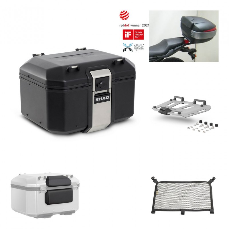 SHAD Rear trunk + grill mounting bracket accessories TR48 TERRA BLACK EDITION KIT-450962