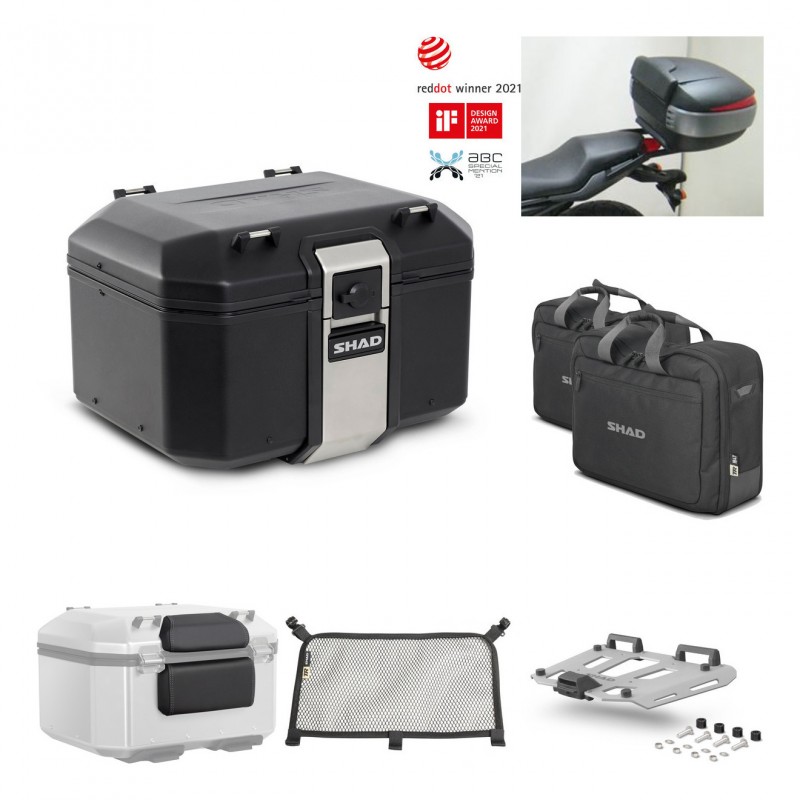 SHAD Rear trunk + grill mounting bracket accessories TR48 TERRA BLACK EDITION KIT-450966