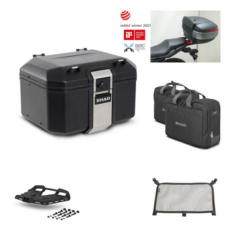 SHAD Rear trunk + grill mounting bracket accessories TR48 TERRA BLACK EDITION KIT-450973