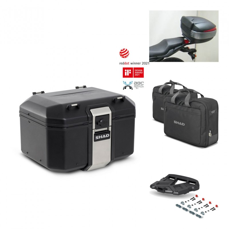 SHAD Rear trunk + grill mounting bracket accessories TR48 TERRA BLACK EDITION KIT-450978