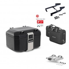 SHAD Baul trasero + parrilla soporte montaje accesorios TR48 TERRA BLACK EDITION KIT-450986