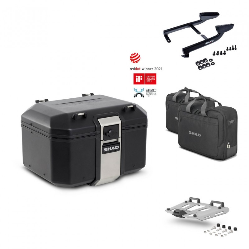 SHAD Rear trunk + grill mounting bracket accessories TR48 TERRA BLACK EDITION KIT-450986