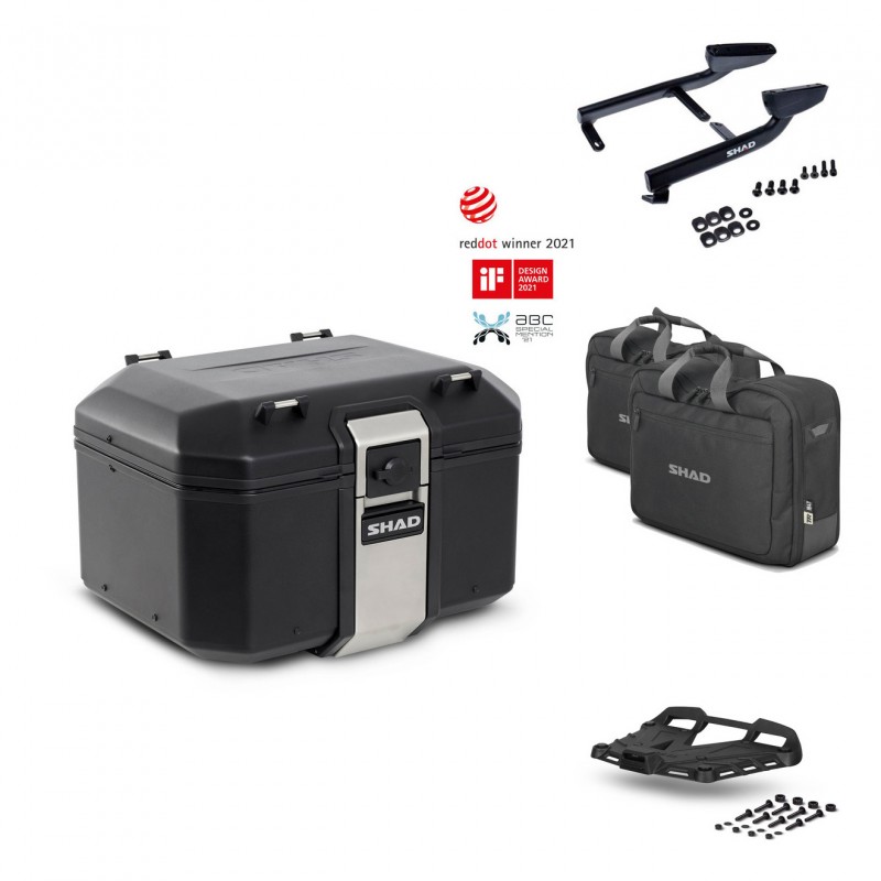 SHAD Rear trunk + grill mounting bracket accessories TR48 TERRA BLACK EDITION KIT-450994
