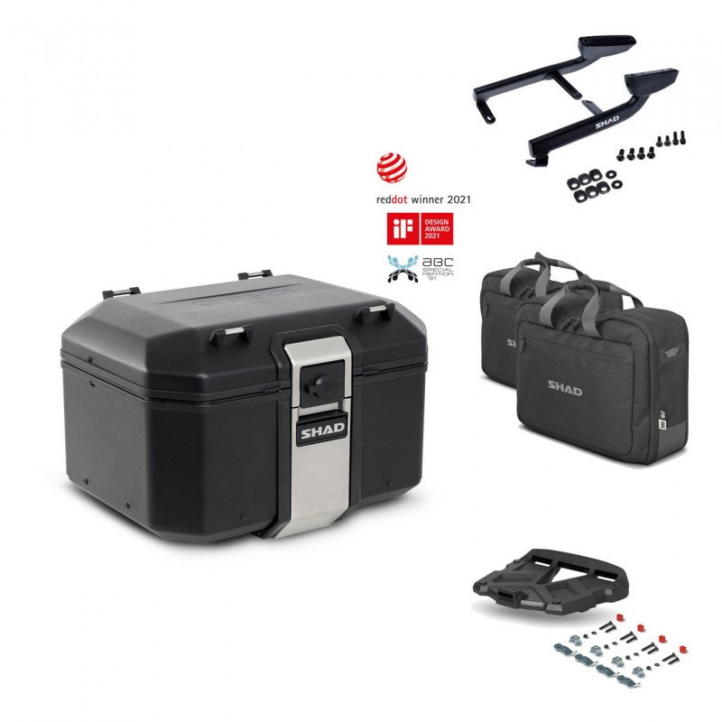 SHAD Rear trunk + grill mounting bracket accessories TR48 TERRA BLACK EDITION KIT-451001