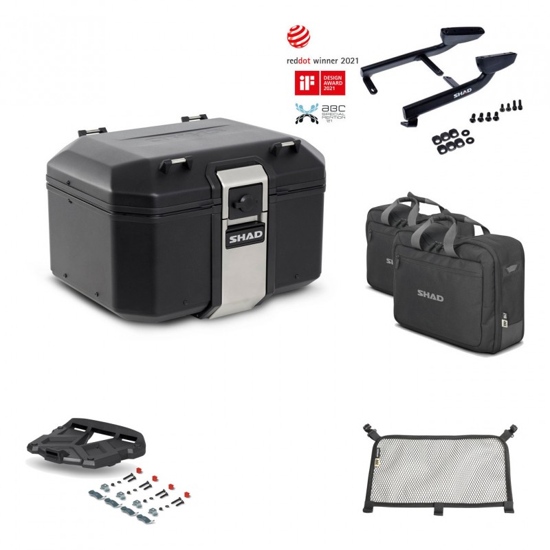 SHAD Rear trunk + grill mounting bracket accessories TR48 TERRA BLACK EDITION KIT-451003